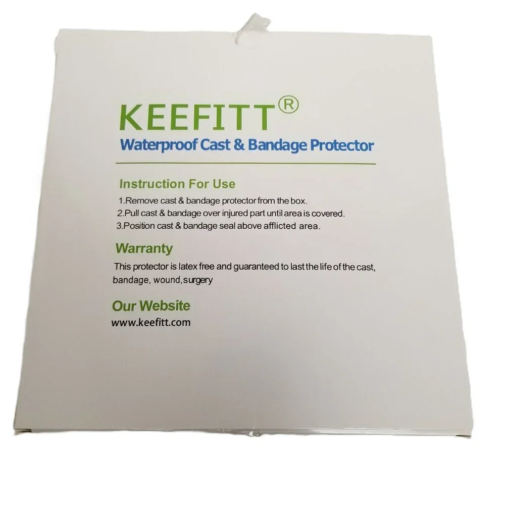 Keefitt Waterproof Cast Bandage Protector Adult Long Leg Wound Cover Shower